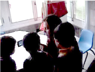 Teacher conducting IVR of a social conflict.