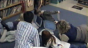 Figure 13. Two teachers work with children in the Head Start classroom.