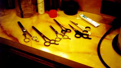 different scissors used by hairstylists