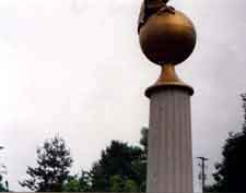 Figure 10. Photograph of gold ball on fountain by 3-year-old.