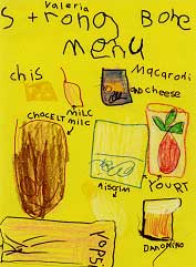 The children designed a "Strong Bone Menu.".