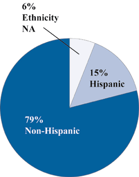 Figure 3. Percentage of children receiving child care subsidies by ethnicity.