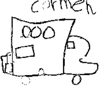 F igure 5. Carmen's sketch of the truck. 