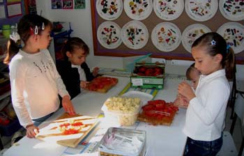 Figure 97. The children prepared the food.