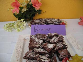 Figure 103. Brownies on the buffet dessert table. 